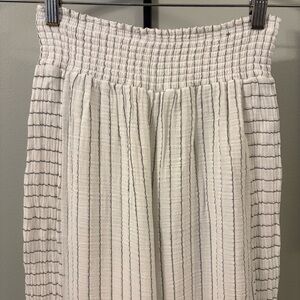 Joie White Striped Pants